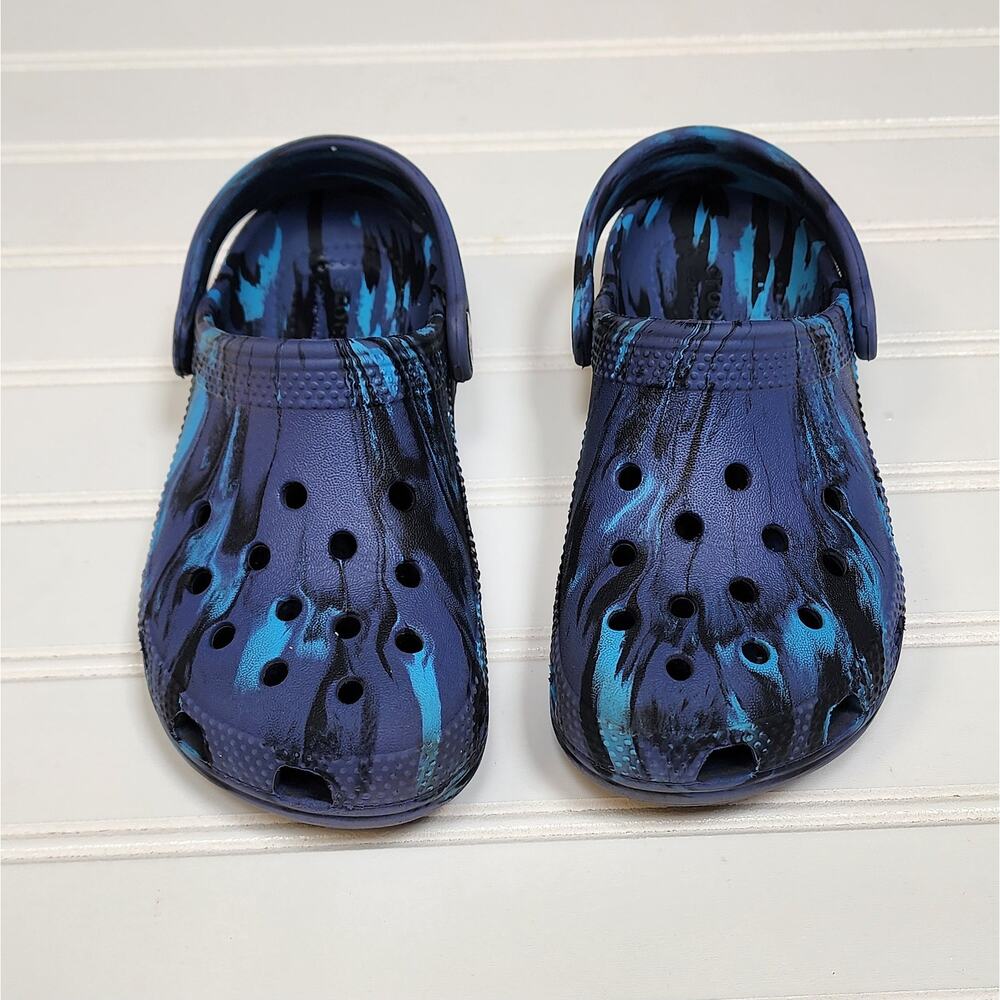 Crocs Classic Marbled Kids Clogs/Sandals Size 12 Little Kids - Picture 3 of 10